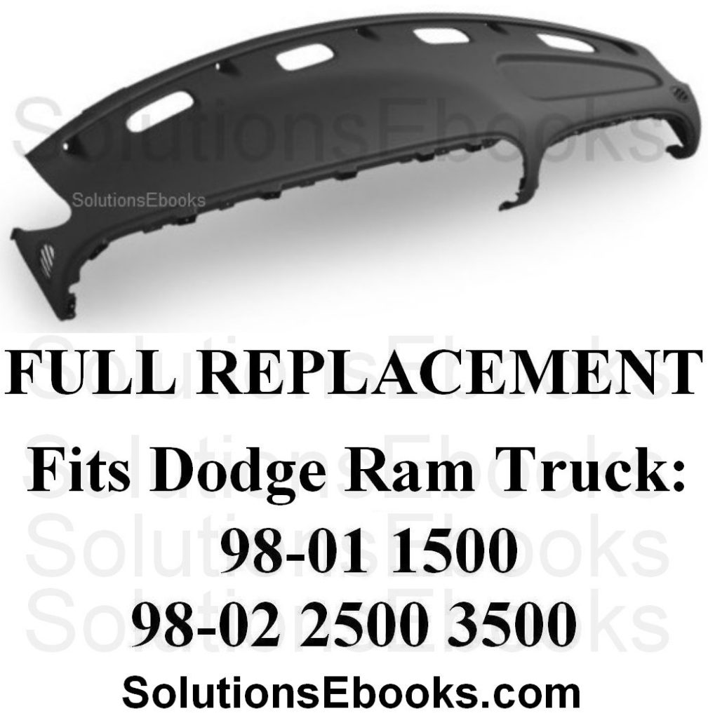 1998 1999 2000 2001 Dodge Ram 1500 OEM Agate dark gray grey complete Dashboard dash Top dashpad Replacement - 2002 2500 3500